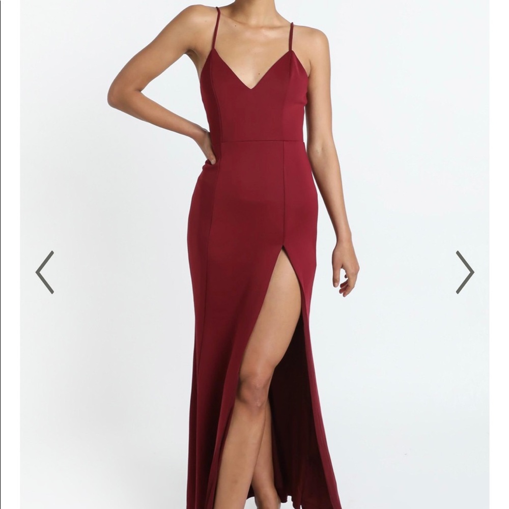 Burgundi Showpo Dress